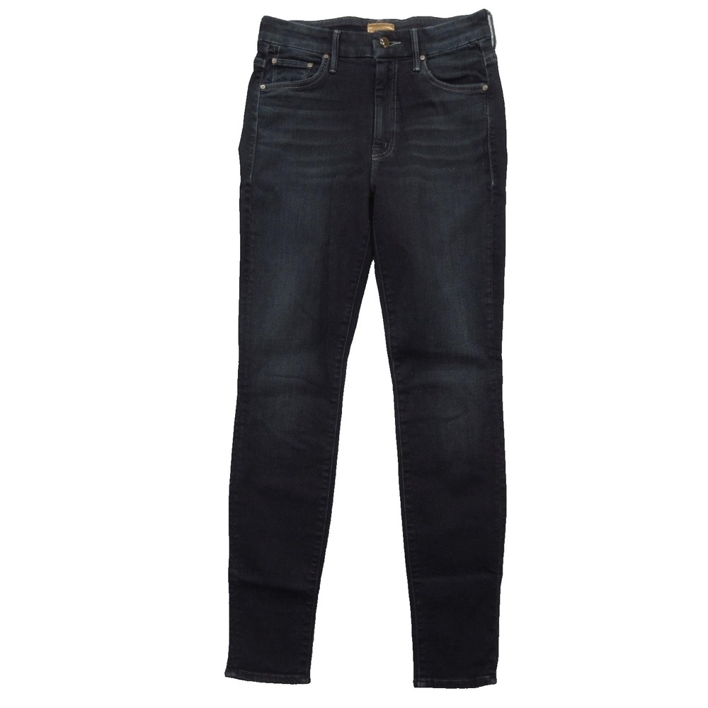 Mother Jeans Womens 27 Black High Waisted Looker Skinny Stretch Coffee Tea Or Me